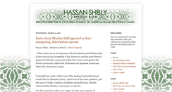 Desktop Screenshot of hassanshibly.com